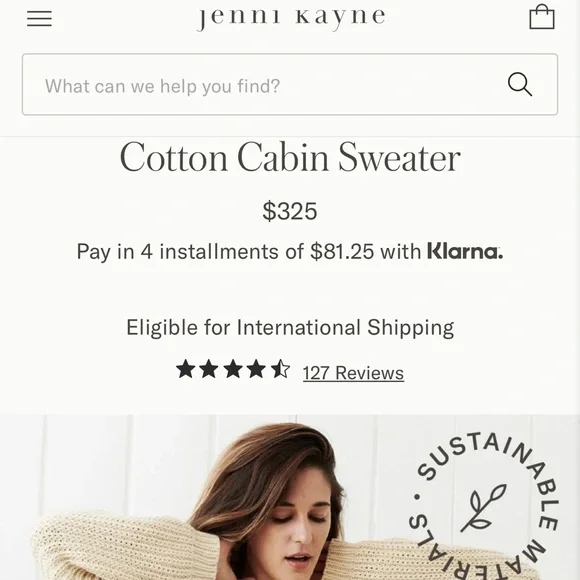 EUC Jenni Kayne cotton sweater - Picture 4 of 6